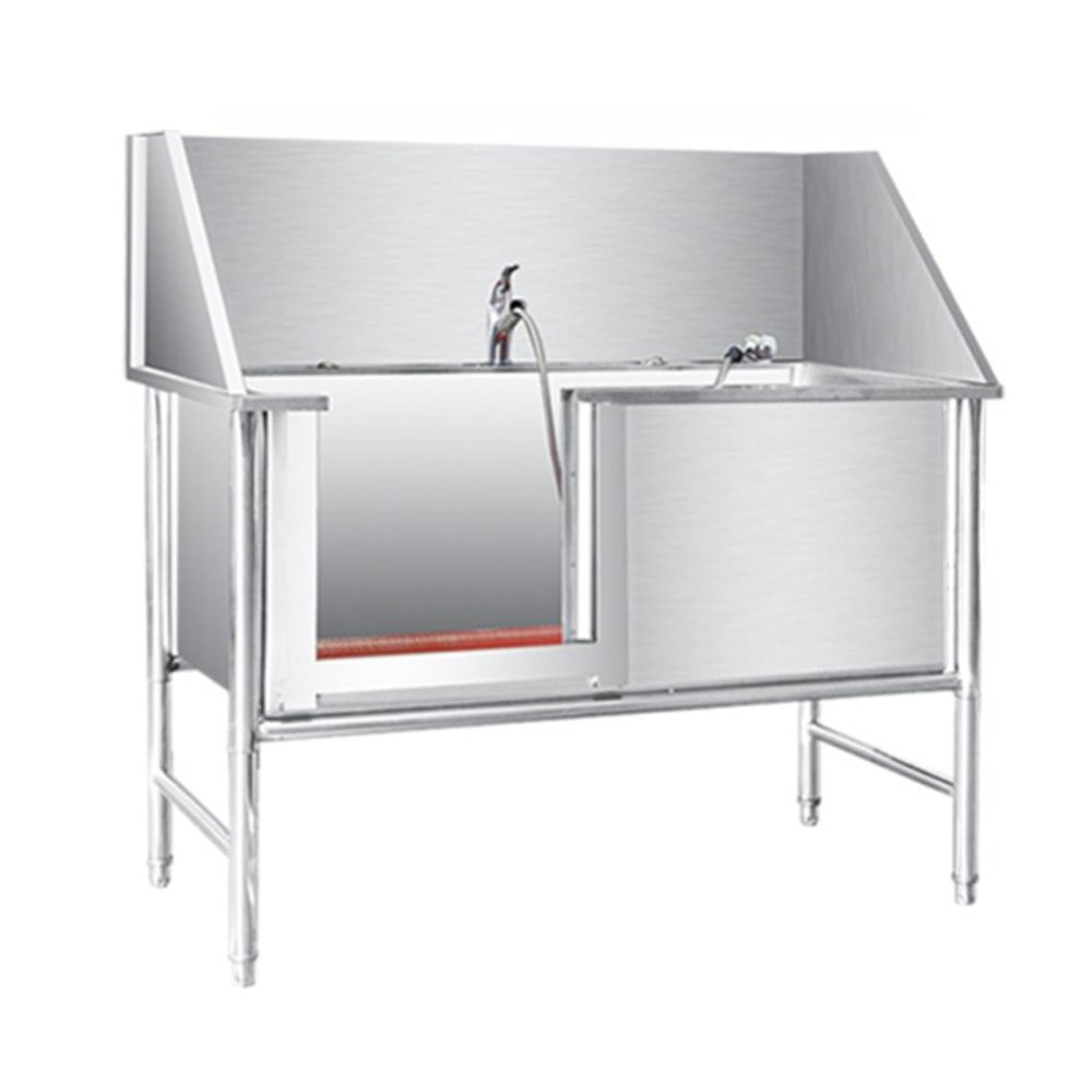 Stainless Steel Dog Grooming Station with Left Door