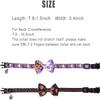 2-Pack Halloween Breakaway Cat Collars with Removable Bow and Bell (Black, Purple) view 2
