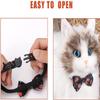 2-Pack Halloween Breakaway Cat Collars with Removable Bow and Bell (Black, Purple) view 4
