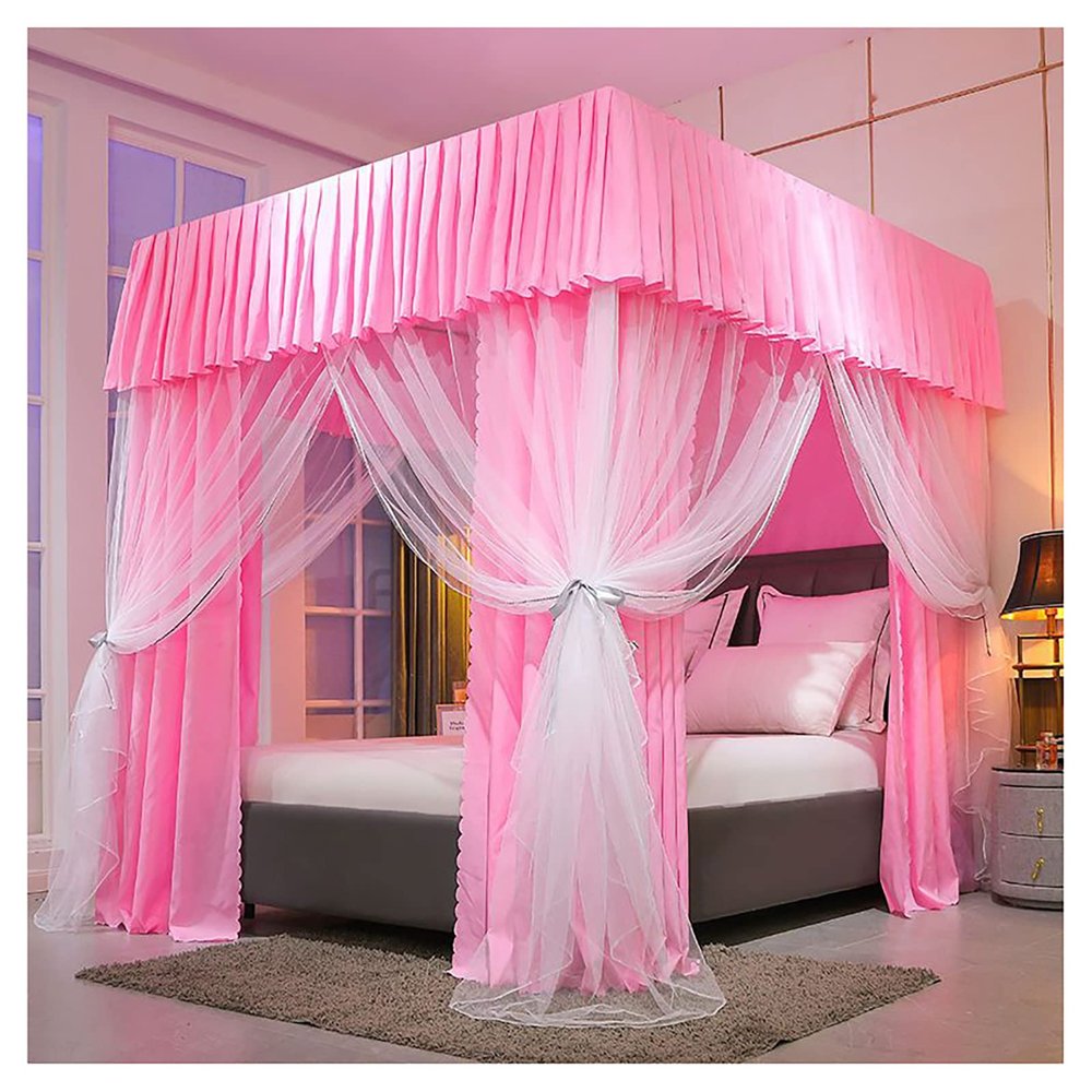 Princess Bed Canopy with Stand, King Size Canopy for Girls, Mosquito Net, 1.8 x 2 m, HAS