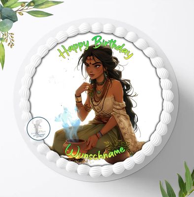 Personalized Princess Birthday Cake Topper, Edible Photo, 20 cm - 1905z