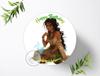 Personalized Princess Birthday Cake Topper, Edible Photo, 20 cm - 1905z view 2