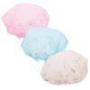 Double-Layer Mesh Shower Caps for Women, Elastic view 1