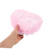 Double-Layer Mesh Shower Caps for Women, Elastic view 3