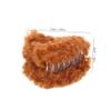 Fluffy Cat Ear Hair Clips with Claw Design, 4-Pack, Brown view 2
