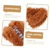Fluffy Cat Ear Hair Clips with Claw Design, 4-Pack, Brown view 3