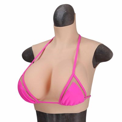 CRODRES Silicone Breast Plate, Realistic Breast Forms for Crossdressers, Mastectomy, Transgender and Drag Queens, Color 3, Silicone B Cup