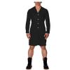 YGZHANYUANOKU Men's PVC Wet-Look Trench Coat, Black, M view 1
