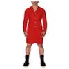 YGZHANYUANOKU Men's PVC Wet-Look Trench Coat, Black, M view 2