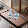Milageto Sake Set with Cups and Warmer, Traditional 4-Cup Porcelain Set view 4