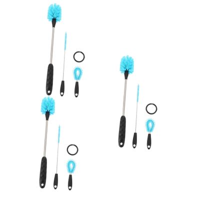 FRCOLOR 9-Piece Bottle Cleaning Brush Set for Baby and Water Bottles