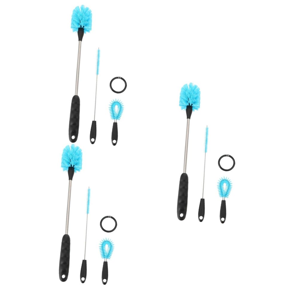 FRCOLOR 9-Piece Bottle Cleaning Brush Set for Baby and Water Bottles