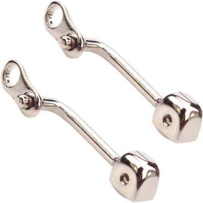CTRSM Metal Eyeglass Nose Pad Holders, Screw-In/Clip-On, 1 Pair