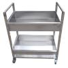 DHNDSDP 201 Stainless Steel Salon Trolley, 2-Tier, 150 kg Capacity, 60 × 45 × 90 cm view 1