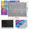 ODAWA Blanket, 55 x 70 in, Colorful Cats, Purple, Glow-in-the-Dark Throw Blanket view 2