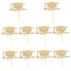 OKUMEYR 10-Piece Graduation Cupcake Toppers view 1