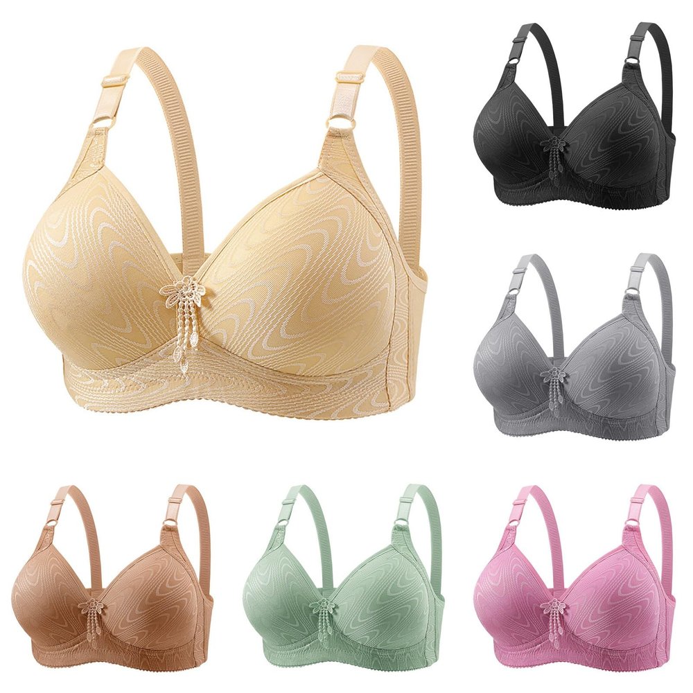 Women's Wireless Push-Up Bra for Large Breasts