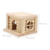 Happyyami Small Hamster House with Removable Platform view 2