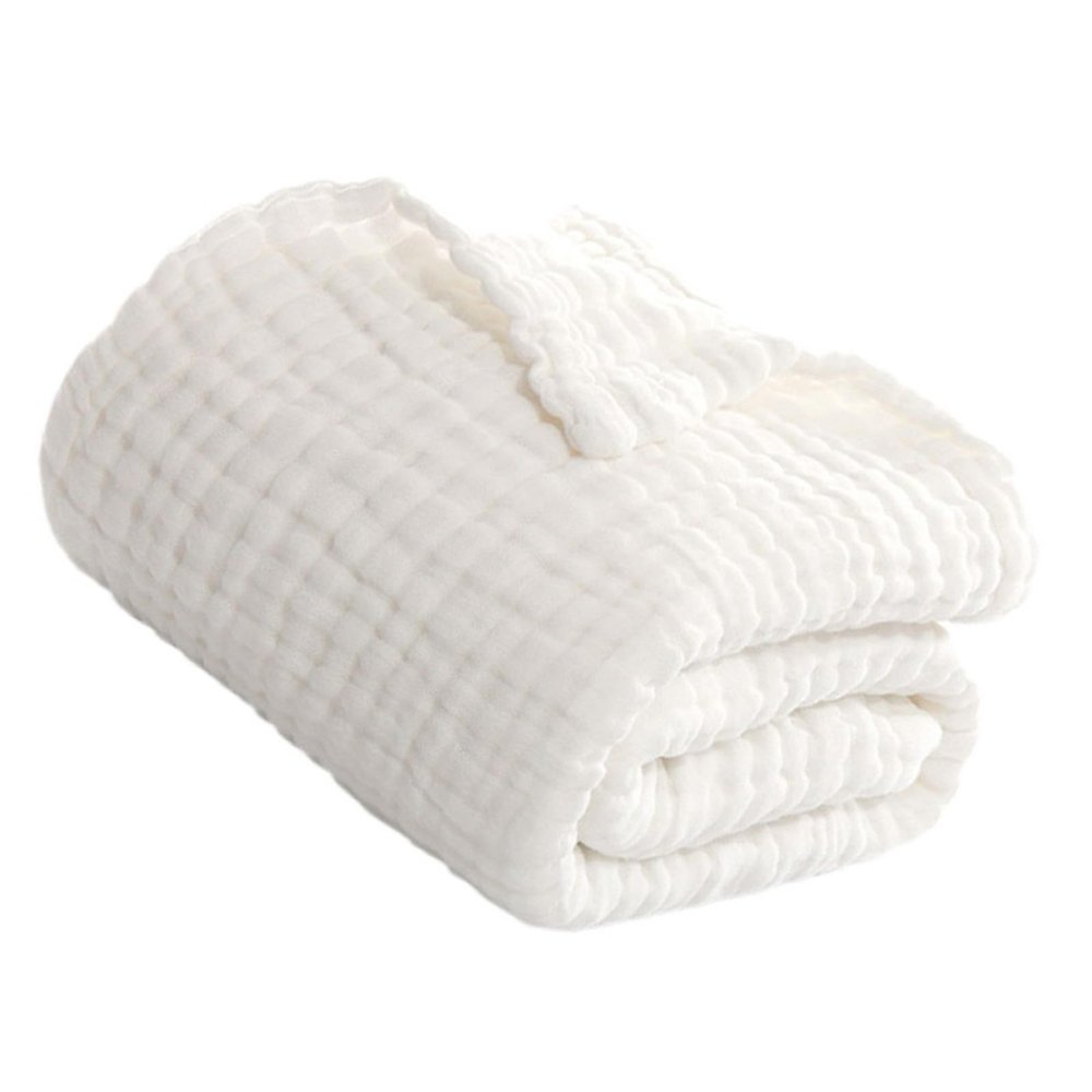 RORPOIR Muslin Baby Blanket, Soft Breathable Cotton, 105 x 105 cm