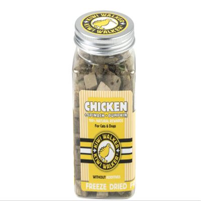 KIWI WALKER Freeze-Dried Dog Treats | Mixed Flavors (1 Can, Chicken Liver + Spinach + Pumpkin)