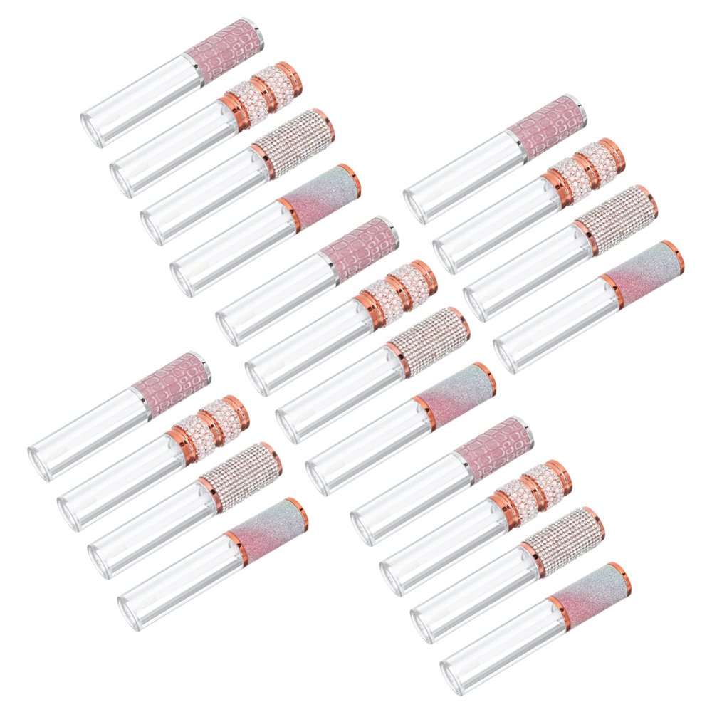 OHPHCALL 20-Piece Empty Lip Gloss Tubes, Reusable and Portable, for Lip Care, Lip Gloss, Lip Balm and More