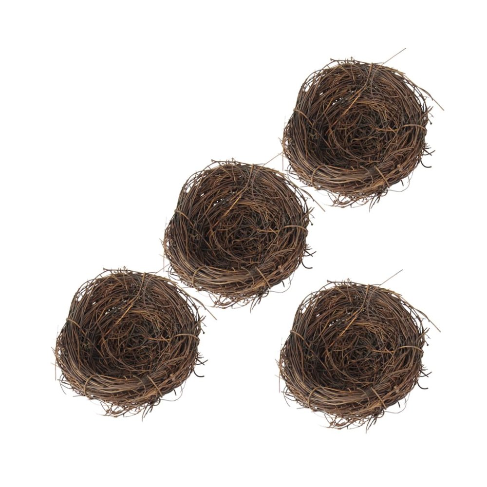 BUGUUYO 4-Pack Artificial Rattan Bird Nests
