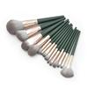 TOVINANNA 14-Piece Wooden-Handle Makeup Brush Set with Fine Synthetic Fibers view 1