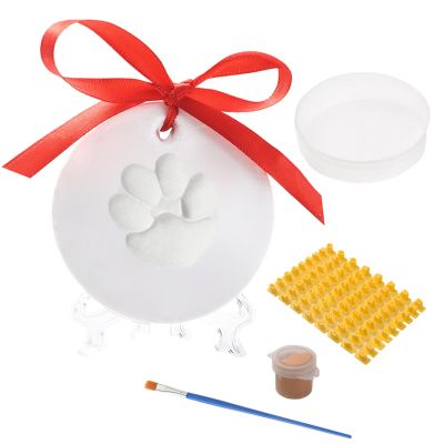 Dog Paw Print Ornament Set