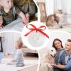 Dog Paw Print Ornament Set view 4