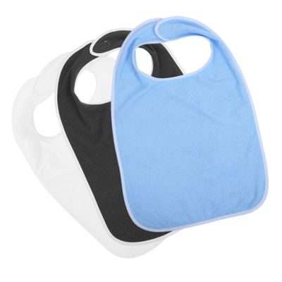 FOMIYES Adult Clothing Protectors with Adjustable Neck and Crumb Catcher, 3-Pack, Microfiber