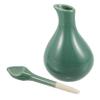 VINTORKY Ceramic Oil Bottle with Lid and Elegant Glazed Finish for Thai Massage and Spas view 1