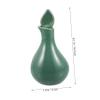 VINTORKY Ceramic Oil Bottle with Lid and Elegant Glazed Finish for Thai Massage and Spas view 2