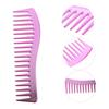 FRCOLOR Wide-Tooth ABS Hair Comb for Men, Pink, for Salon and Home view 2