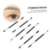 6-Piece Eyebrow and Eyelash Brush Set, Black, Precise Application view 4