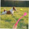 EXAOMBLE Ball Launcher for Dogs, Outdoor, Red, ABS, Portable view 3