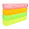 Healvian 4-Pack Transparent Plastic Toothbrush Cases, Compact and Portable view 1