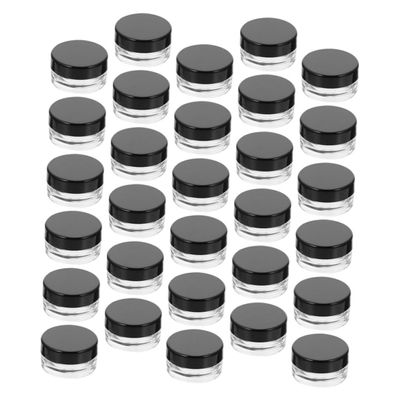 55 Empty 5 g Face Cream Jars, PS Plastic, Refillable