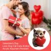 Acrylic Pet Ornaments, Acrylic Pet Pendant – 2D Acrylic Valentine's Day Dog or Cat Keychain – Cute Car Interior Pendant with Heart Pattern for the Rearview Mirror, Wall, or… view 3