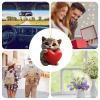Acrylic Pet Ornaments, Acrylic Pet Pendant – 2D Acrylic Valentine's Day Dog or Cat Keychain – Cute Car Interior Pendant with Heart Pattern for the Rearview Mirror, Wall, or… view 4
