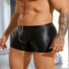 sunshinelady Men's Sexy PU Boxer Briefs, Large Sizes view 3