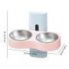 Removable Height-Adjustable Double Dog Bowls view 2