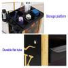 3-Drawer Rolling Salon Trolley with Hair Dryer Holder view 4