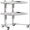 Beauty Cart Rolling Trolley for Tools, 2-Tier Storage, Gold view 1