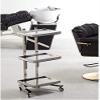 Beauty Cart Rolling Trolley for Tools, 2-Tier Storage, Gold view 2