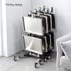 Beauty Cart Rolling Trolley for Tools, 2-Tier Storage, Gold view 4