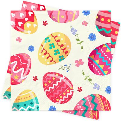 Easter Egg Paper Napkins, 33 x 33 cm, 80-Pack