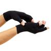 XuoAz Arthritis Compression Gloves for Women and Men, Fingerless Gloves for Carpal Tunnel Pain, Typing Gloves, Black 55, Medium view 3