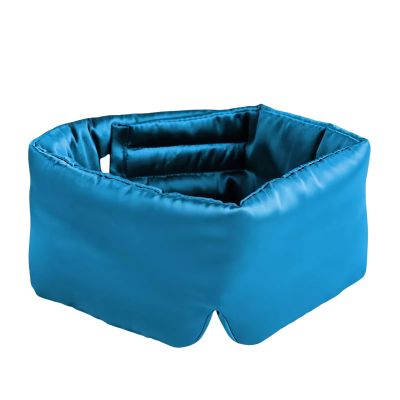 LOHAS Home Uthra-Large 100% Natural Silk Sleep Mask, 3D Coverage, Peacock Blue