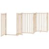 ShGaxin 6-Piece Folding Dog Gate with Door, 300 cm, Solid Fir Wood - 352271 view 4