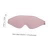 FRCOLOR Slow-Shape Pink Fabric Sleep Mask with Comfortable Fit and Light Blocking for Travel and Meetings view 2